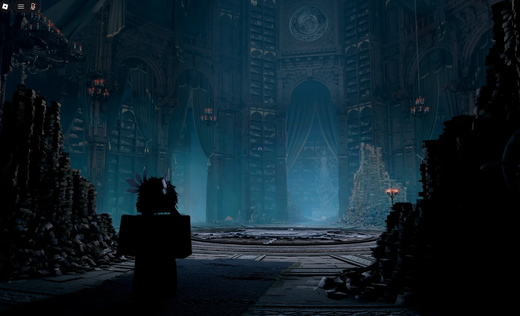 a ruined library waiting for its next story